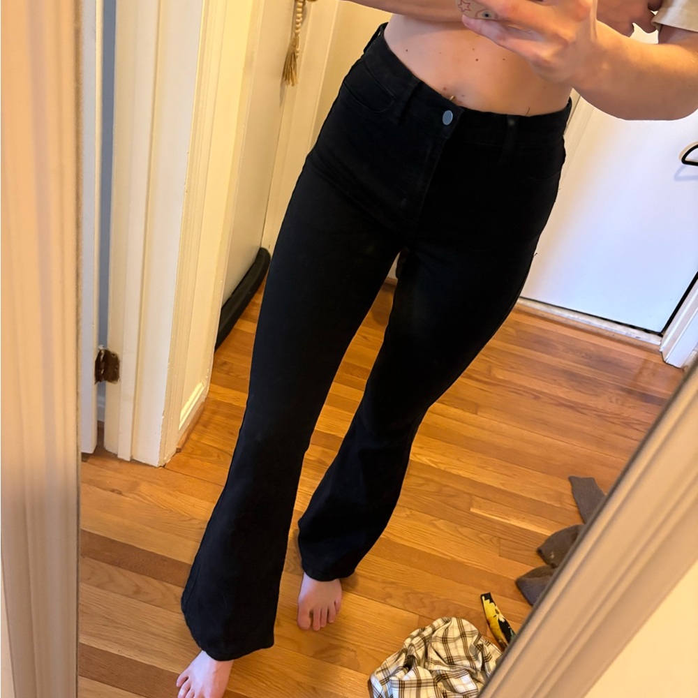 Fashion Nova - stretchy High-Rise Black Women's Flare Jeans